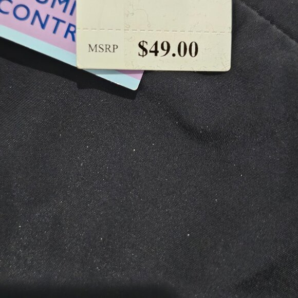 Swim Solutions Plus Size Mid-Rise Tummy-Control Bikini Bottoms - Picture 7 of 11